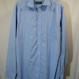 DONALD J TRUMP NON IRON LONG SLEEVE BUTTON DOWN SH